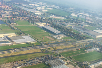 Amsterdam Schiphol,, a view of a city