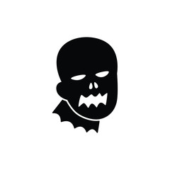 Zombie icon vector on white