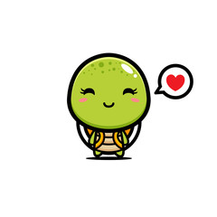 Cute turtle vector design
