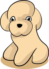 Dog playfull logo design character