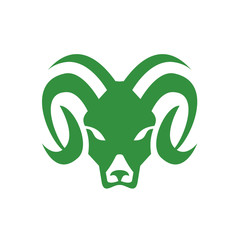 Bighorn Sheep Ram Head Front Icon