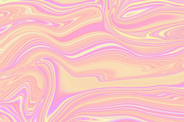 Abstract Natural Luxury marble texture. Wonderful background in Holographic Foil. Digital art. Marbleized effect.