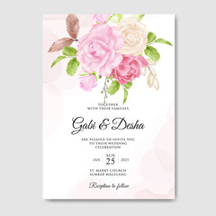 watercolor wedding invitation template