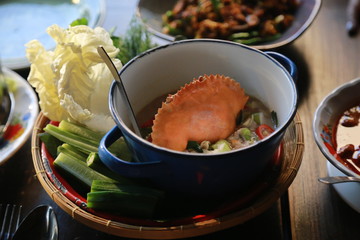 crab soup with vegetable