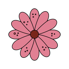 cute flower natural isolated icon