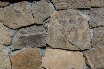 Stone wall texture, rock background, full frame pattern