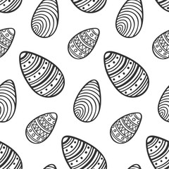 Easter eggs vector, isolated on white background.