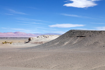 Landscape at the volcano Caraci Pampa at the Puna de Atacama, Argentina