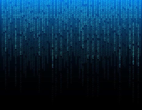 Blue cyber circuit future technology concept background