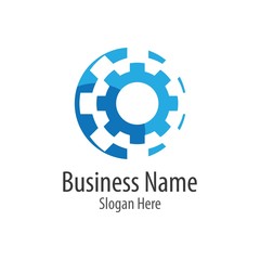 Gear logo vector icon