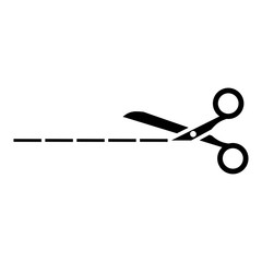 scissor icon design vector logo template EPS 10