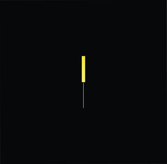 Outstanding professional elegant trendy awesome artistic black and gold color I II initial based Alphabet icon logo.