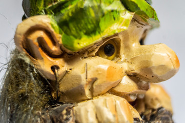 Figurine of an Icelandic fairy troll close-up. Minsk. Belarus - February 05 2020