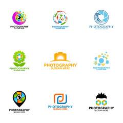 Camera Photography Vector Logo Design Template