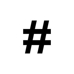 hashtag icon vector design logo template EPS 10