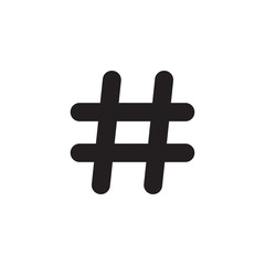 hashtag icon vector design logo template EPS 10