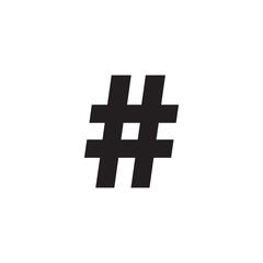 hashtag icon vector design logo template EPS 10