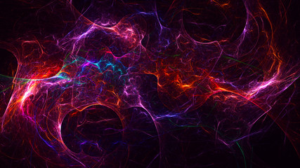 Obraz premium Fractal 3D rendering abstract and shiny background