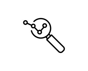 Analysis line icon
