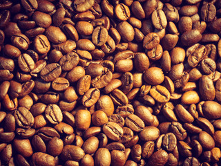 Coffee beans background