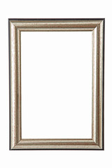 silver frame on white background
