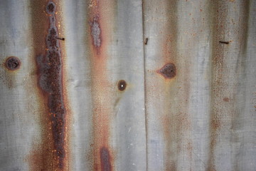 Old rust on the color pallets