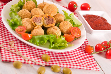 Ascoli stuffed olives.
