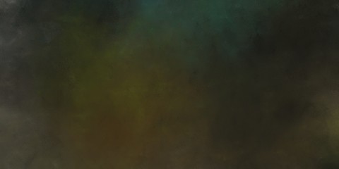 abstract painted artistic decorative horizontal background banner with very dark green, dim gray and dark gray color
