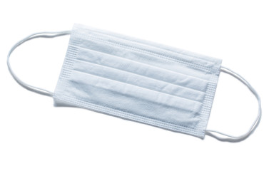 medical tools white sterile flu mask isolated