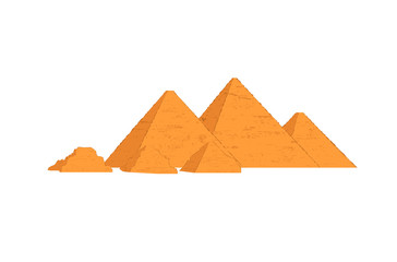 Egypt great pyramids. Cairo, Giza is a historical place. - obrazy, fototapety, plakaty