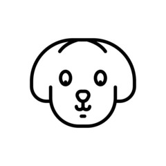 Black line icon for pet 