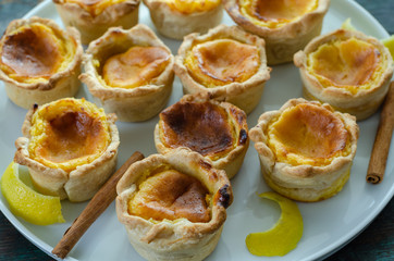 Portuguese egg tart pastry Pastel de nata