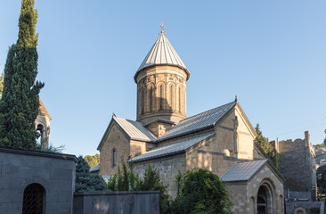 The Sioni Cathedral in the tourist part of the Tbilisi city in Georgia