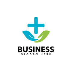 Obraz premium Medical logo template design vector icon illustration