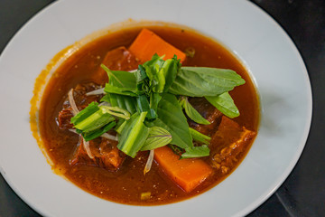Delicious Vietnamese stewed beef brisket and carrot- Bo Kho