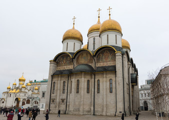 Fototapeta na wymiar Assumption Cathedral of the Moscow Kremlin
