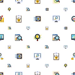 statistics icons pattern seamless