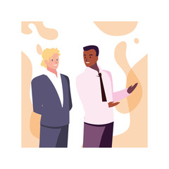 businessmen standing in the office, business professional men