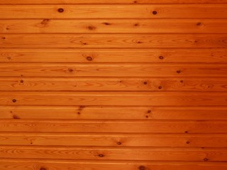 bright surface from pine panels varnished