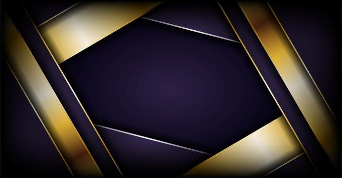 luxurious dark purple background with golden lines combination