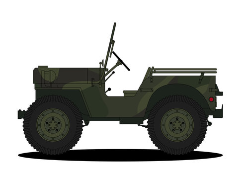 US Milit&auml;r Jeep Camouflage