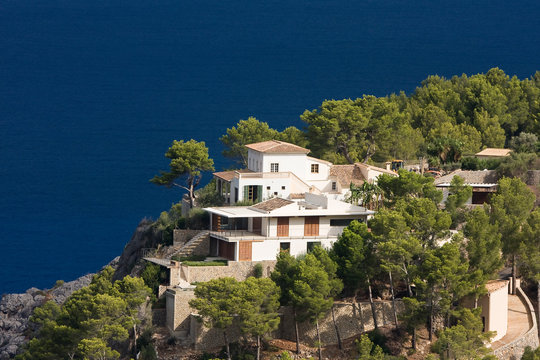 Finca near Banyalbufar, Serra de Tramuntana, Northwestern Coast, Mallorca, Balearic Islands, Mediterranean Sea, Spain, Europe