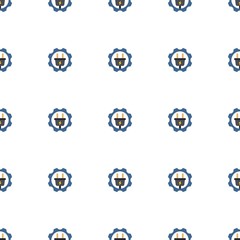Electrical service icon pattern seamless isolated on white background