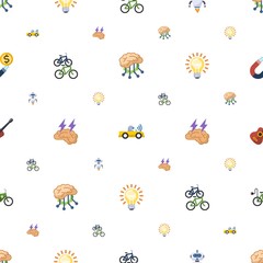 electric icons pattern seamless