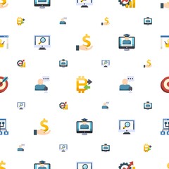 marketing icons pattern seamless