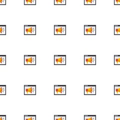 Video training icon pattern seamless isolated on white background