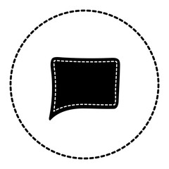 WebChat icon. Dialog text on white background