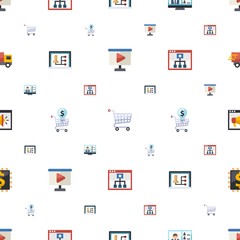 webinar icons pattern seamless