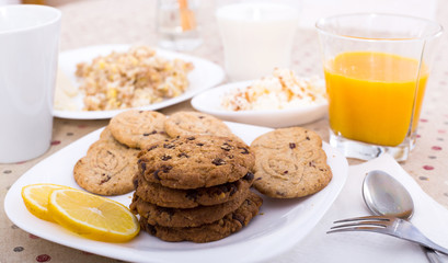 plate of cookies for breakfast