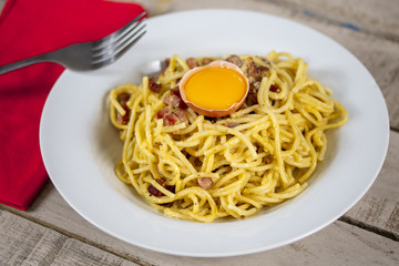 spaghetti à la carbonara